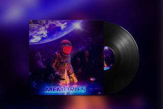 design a modern album cover or single cover artwork