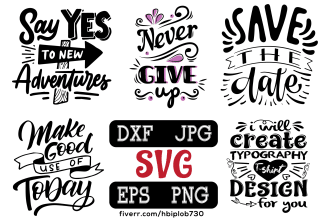 do cute quote designs and svg cut files bundle