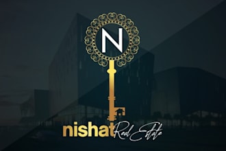 design elegant real estate property,business, brand logo