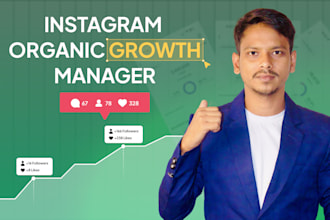 be your instagram marketing manager for organic growth