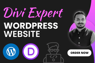 build expert divi wordpress website with divi theme, divi builder