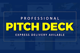 do powerpoint presentation design, or investor pitch deck