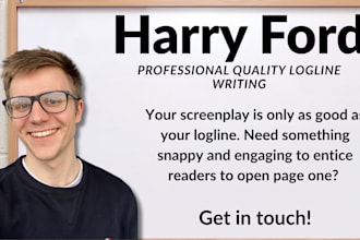 write your professional standard screenplay logline