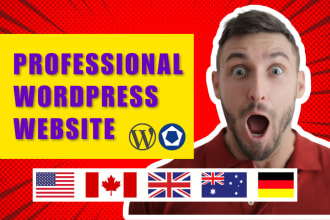 create a wordpress website for your business