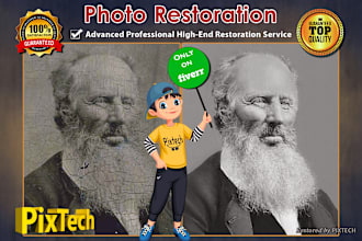 restore, repair, enhance, and retouch your old photos professionally