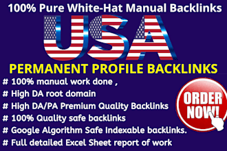 give you 50 USA pr9, with high authority link building backlinks