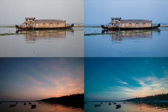 do landscape photos edit retouch in photoshop and lightroom