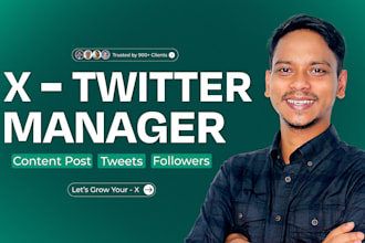 manage and promote your x twitter and organic growth