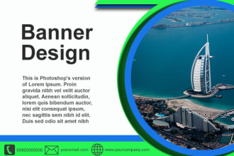 design awesome and eye caching banners