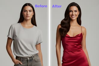 do expert clothing edit and retouch in photoshop
