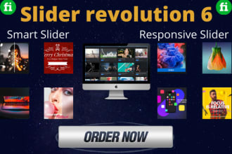 design stunning modern homepage slider for wordpress website