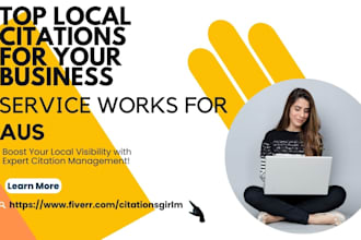 do 300 aus local citations and directory submissions for local seo