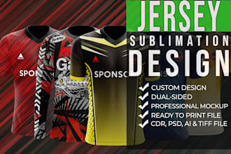 create custom t shirt jersey sublimation design