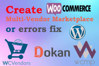 create woocommerce multi vendor marketplace website