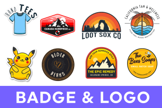 badge, logo, sticker, decals, vinyl, retro vintage