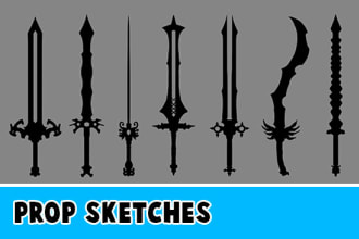 draw awesome game props for you