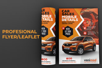 design professional and modern flyer leaflet