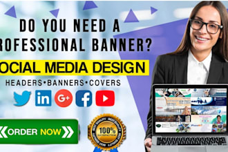 design a professional linkedin banner for your profile