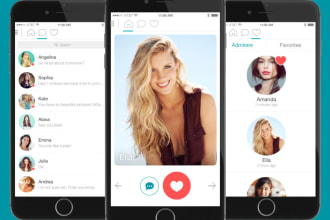create tinder android, ios dating, chatting app clone
