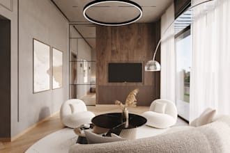 design and render 3d interior for your house