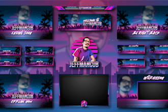 design perfect twitch overlays and logo for your stream