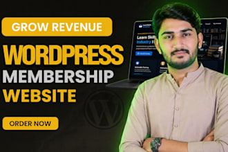 develop wordpress membership website, lms website