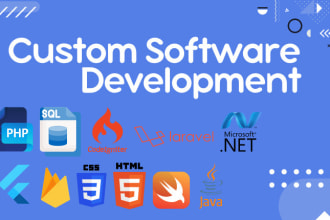 provide custom and  ready made softwares with source code
