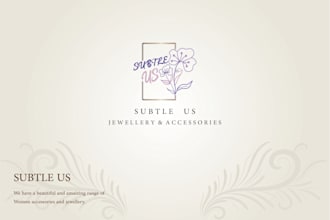 design an outstanding minimal flat and unique logo