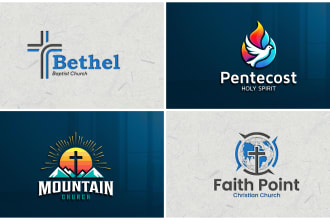 design a minimalist church logo in 12 hours