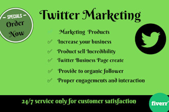 do professionally twitter marketing with organic followers