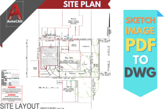 draw autocad detail site plan