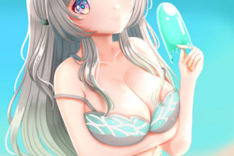 draw you, your character or any illustration in anime style