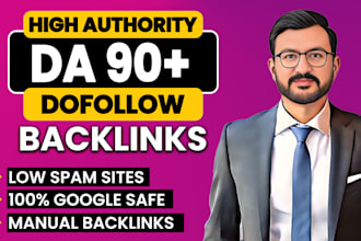 provide high authority da 90 plus SEO dofollow backlinks