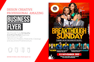 create party flyer, event flyer design, business flyer in 6hrs