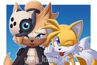 draw a character in my sonic style