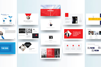 redesign professional and clean powerpoint presentation
