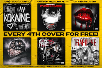design rap, trap, hip hop album, mixtape, single or ep cover for you