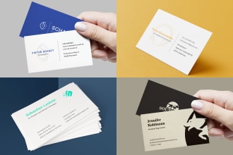 design modern and printready business cards