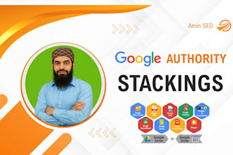 build high authority google and rys stacks for local SEO