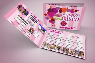 design media kit, menu kit, epk with clickable links