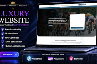 create a luxury website, portfolio website, or business website