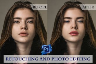 retouch headshot, portrait, skin, and edit image