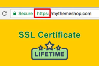 install free SSL certificate for lifetime and fix https errors