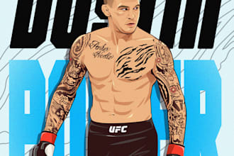 draw stylish vector art sport illustration