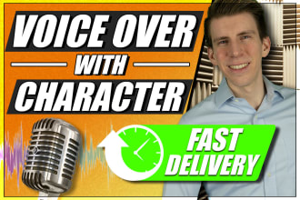 record a professional american male voice over