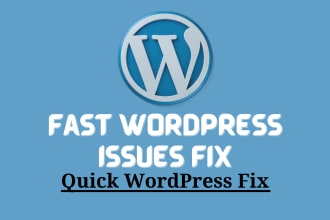 fix wordpress issues, problems, bugs