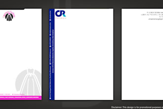 design a letterhead for your company