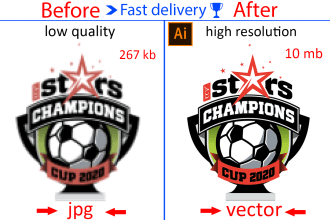 redraw, convert logo to vector or any image turn into vector
