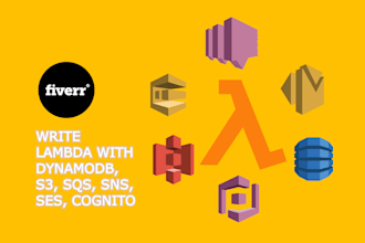write AWS lambda function with s3, dynamodb, sqs, sns, ses