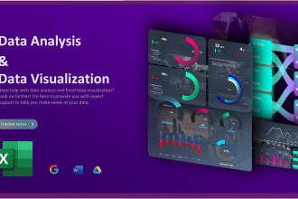 be your data analyst and excel data visualization expert